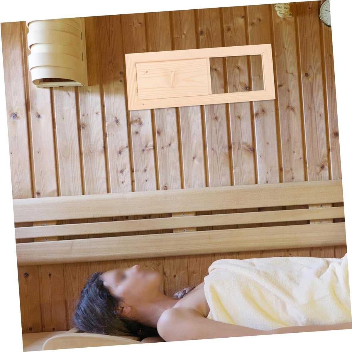 Alnicov Grille de Ventilation Sauna Bois de cèdre rectangulaire pour Hammam