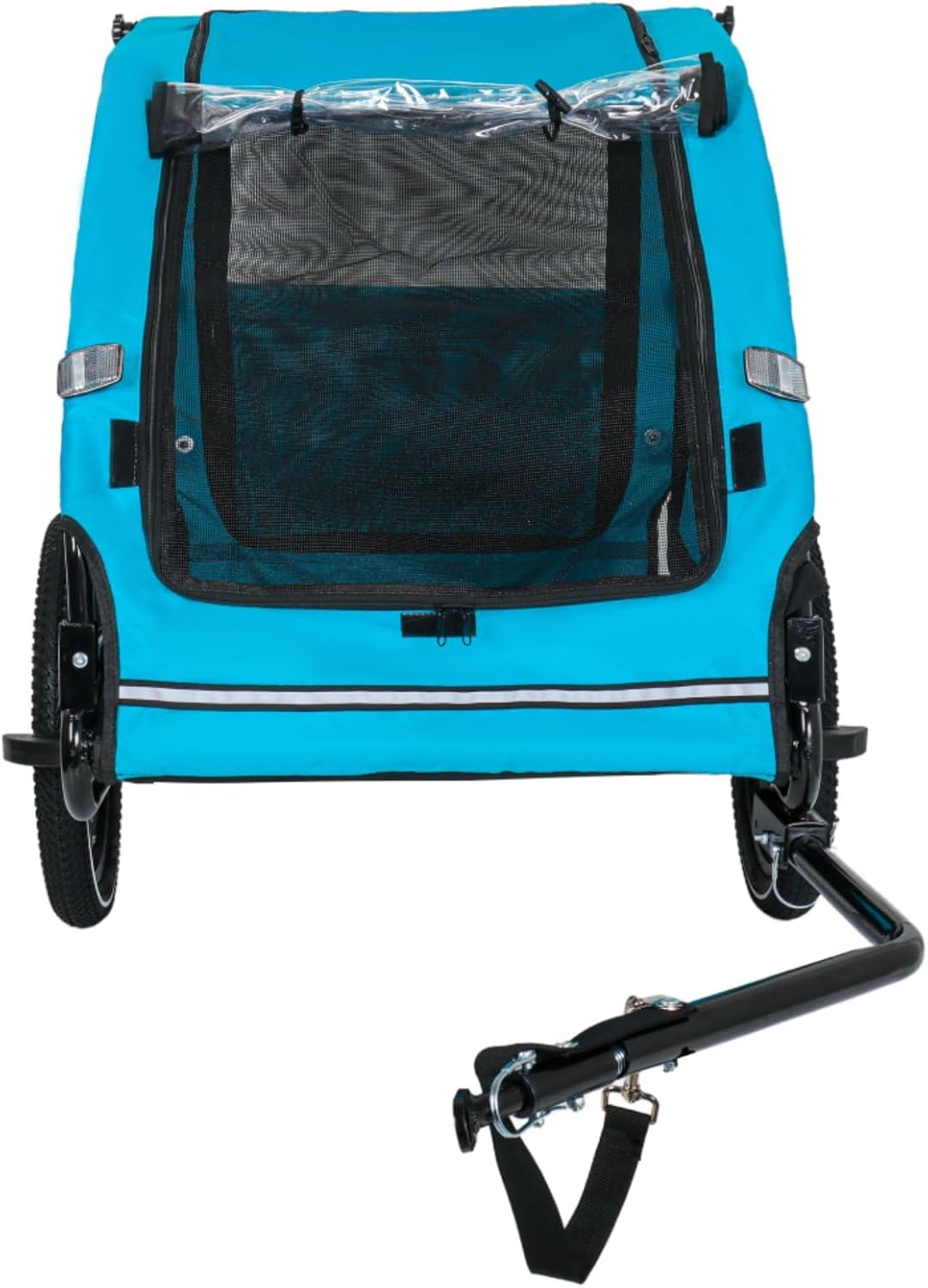 Pet Bike Trailer for Dogs, 88 lbs Capacity Foldable Dog Bike Trailer for Small Medium Dogs, Bicycle Pet Carrier with Safety Flag, Leash & Quick Release Wheels, Waterproof Oxford Fabric