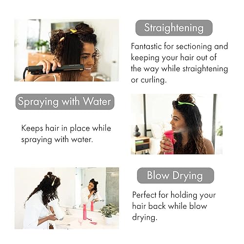 Miniatura 6 de Framar Paquete de 10 pinzas para el cabello de neón pinzas profesionales para el cabello para seccionar pinzas para el cabello para seccionar el