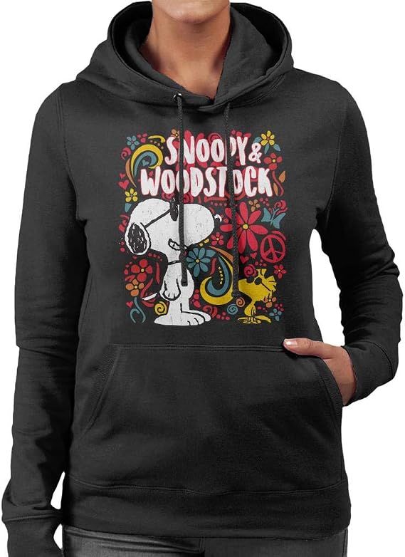 Sweat Vintage Zip Snoopy & Woodstock Années 70 USA - Taille S Homme - Occasion Très Bon état