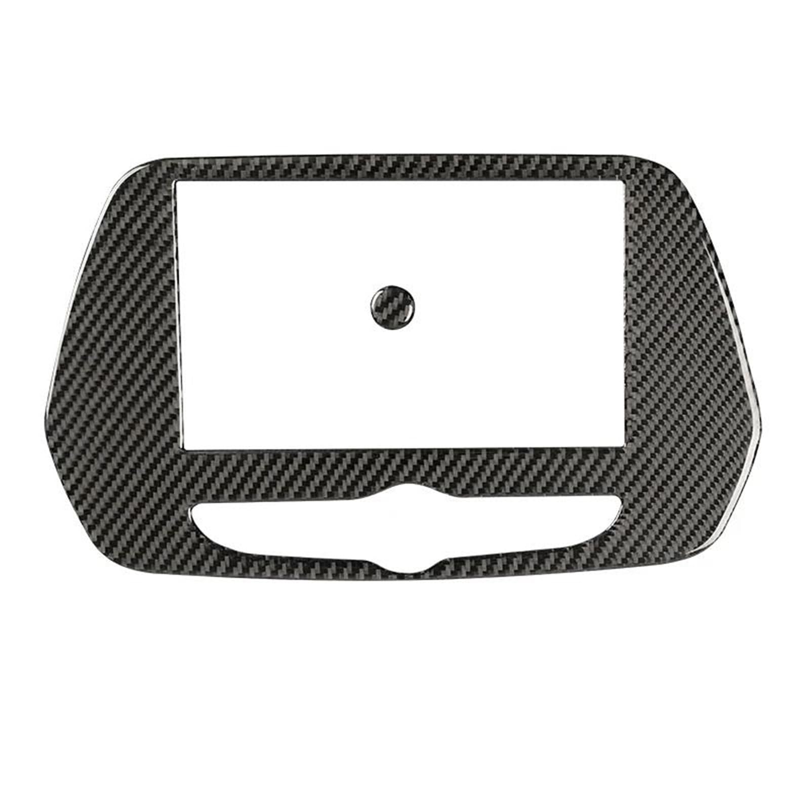 Car Central Navigation Interior Decoration Frame Sticker Trim Cover for Chevrolet for Camaro 2017-2022 OOPUHKSY(Black Carbon Fiber)