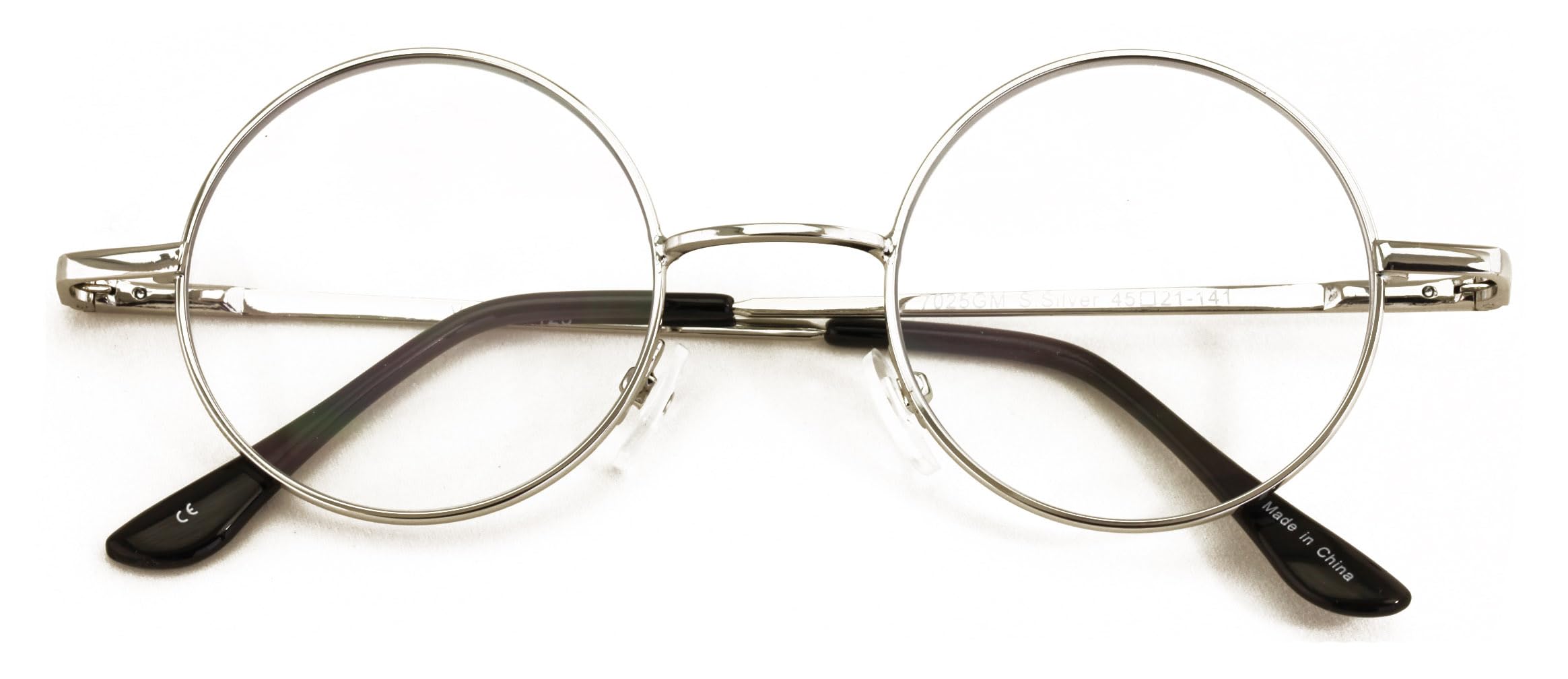 V.W.E. Progressive No Line Multifocus Round Metal Reading Glasses – Tri-Focal Reader for Clear Vision at Multiple Distances