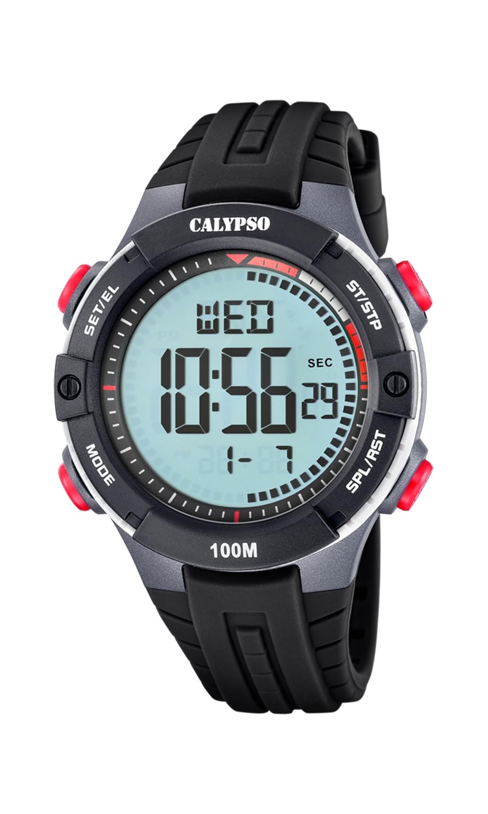 Calypso Orologio Digitale Uomo in Gomma Nero