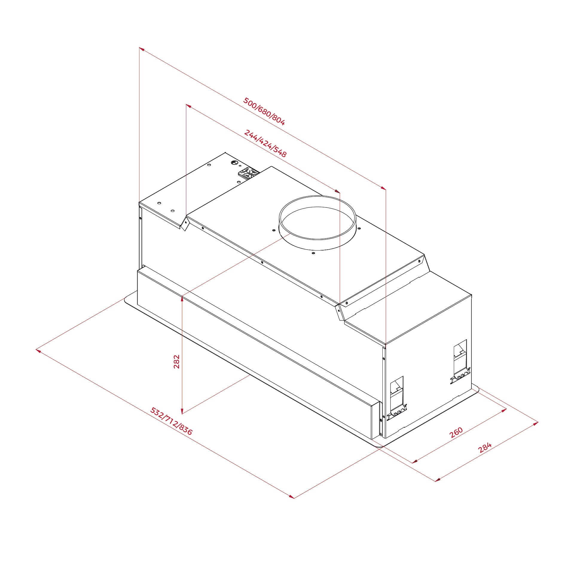 TEKA Campana Integrable 80 cm con Aspiración Perimetral, 4 Velocidades, Mandos Electrónicos, 2 Lámparas LED, Motor EcoPower, GFL 87760 EOS IX