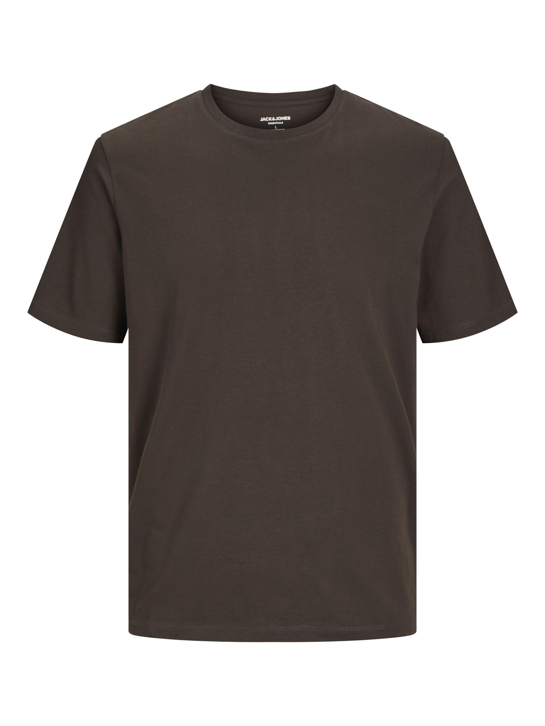 JACK & JONES Men's Jjeorganic Basic Tee SS O-Neck Noos T-Shirt, Mulch, XXL