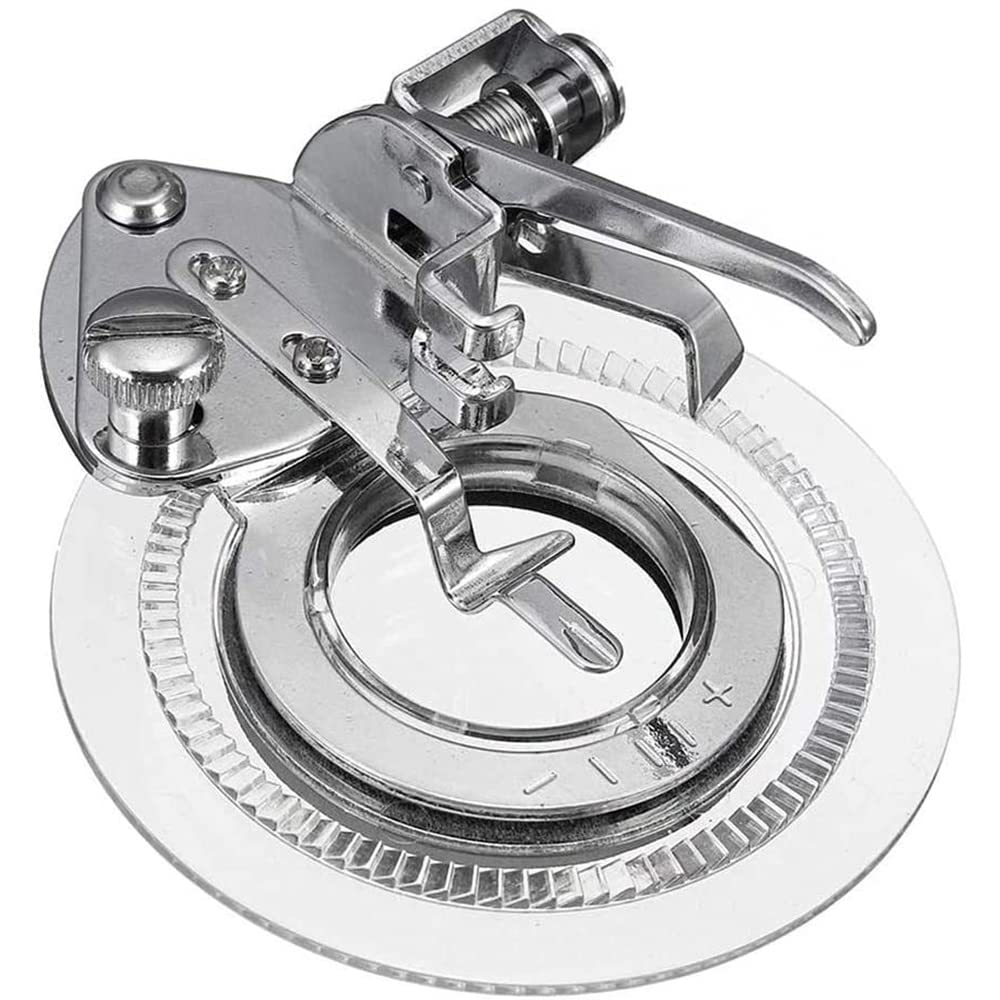 Cenpek Multifunctional Daisy Flower Stitch Sewing Machine Presser Foot Decorative Embroidery Stitch Circles Ruffler Presser Foot For Low Shank Snap-On Sewing Machines