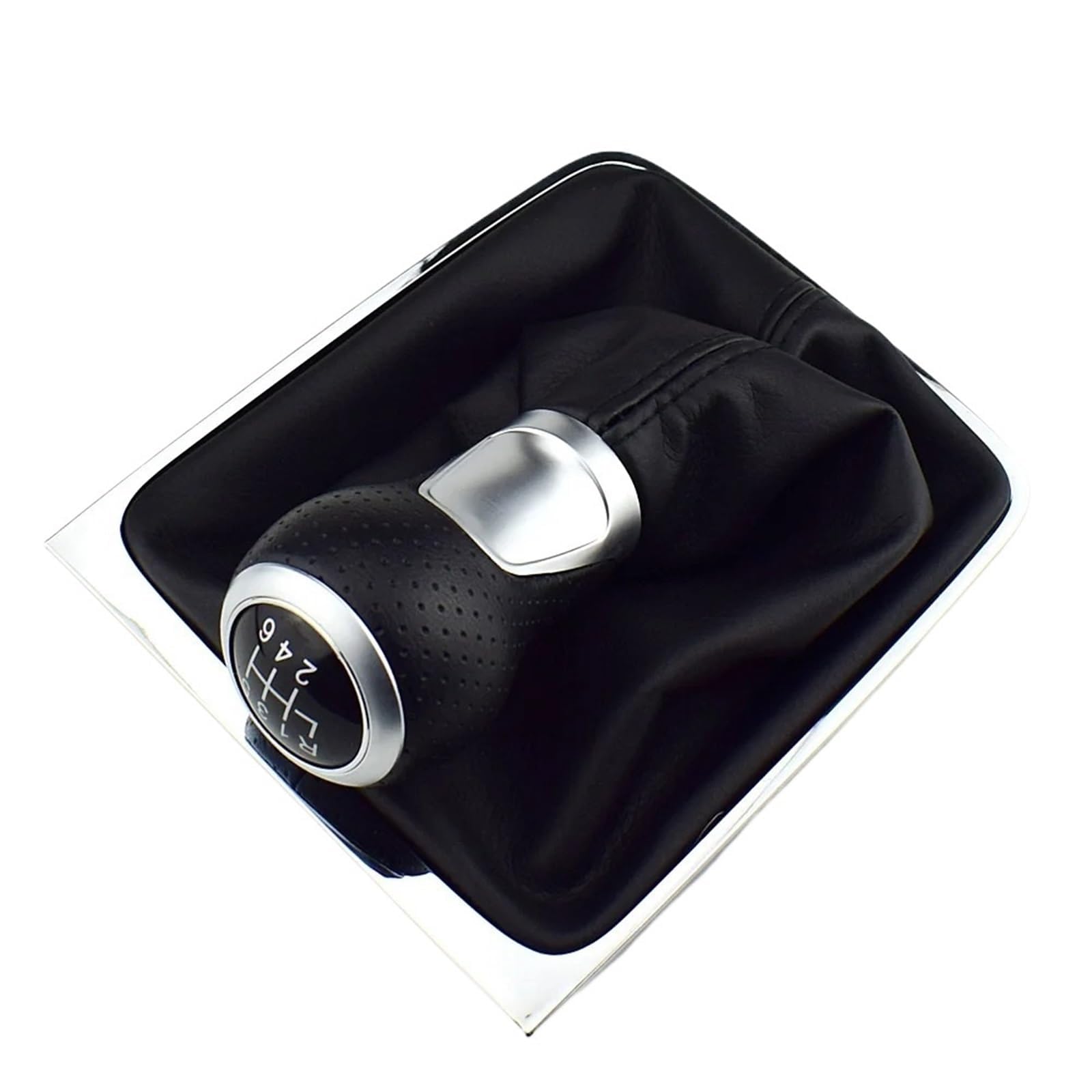 Zamiennik do VW do Passat B6 2005-2011 5 6-biegowa głowica zmiany biegów, czarna gałka zmiany biegów, gałka zmiany biegów, osłona zderzaka, gałki zmiany biegów samochodu (5 biegów) (AD 6 prędkości)