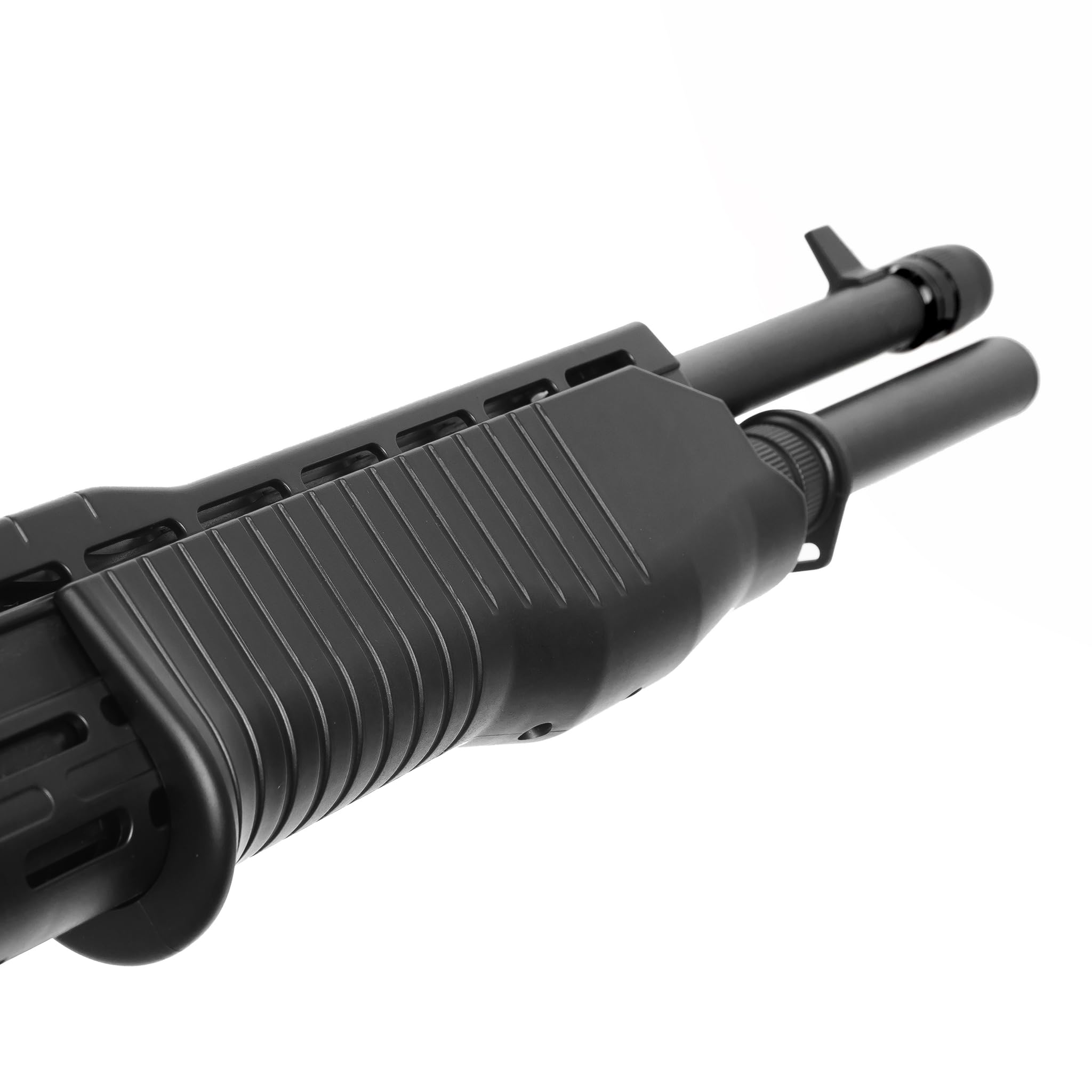 Fucile Softair a Pompa con Caricatore Estraibile, 1000 Pallini da 6mm, potenza 0,9Joule, spara 3 pallini per volta, Perfetto per Iniziative di Softair, Nero, 65x17 cm
