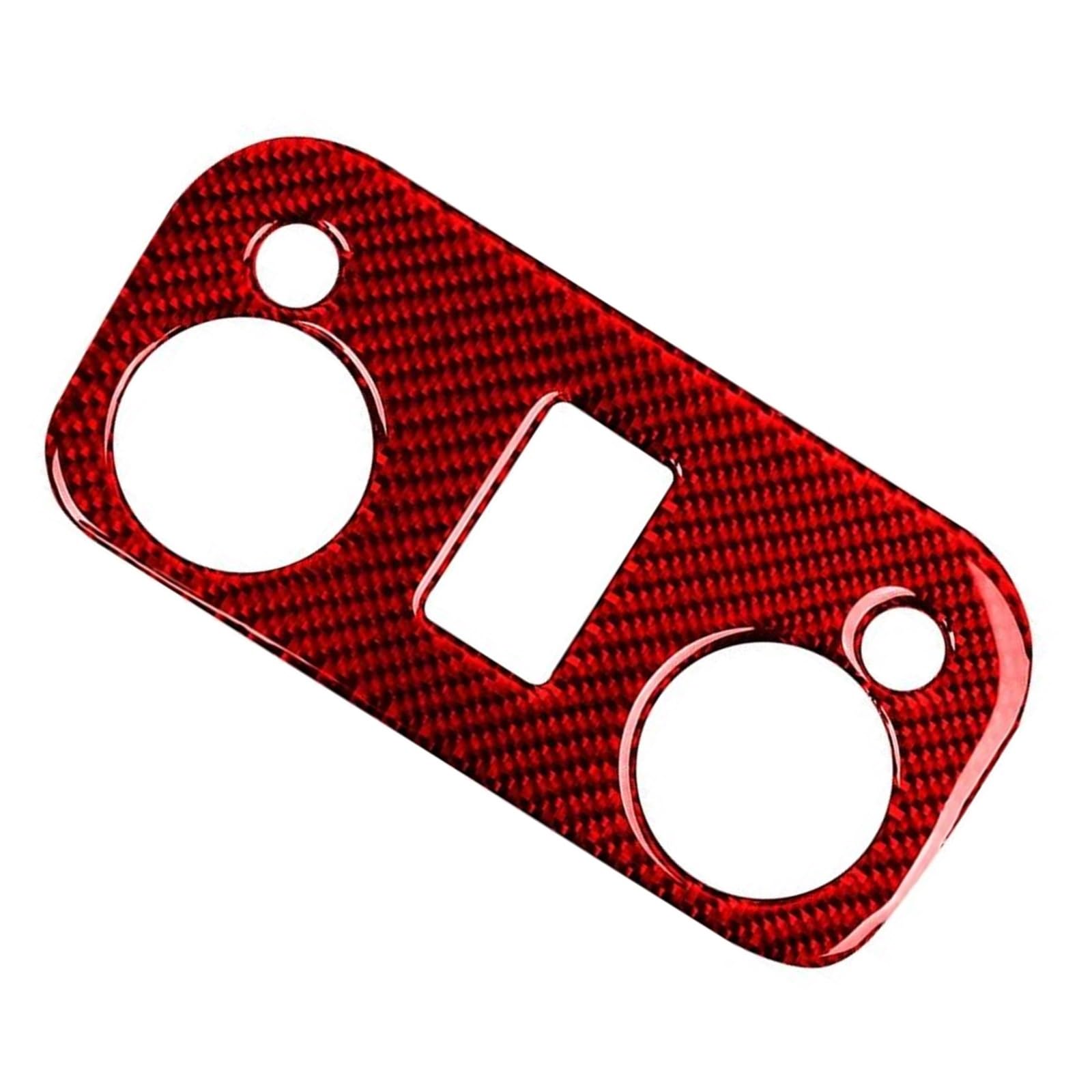 Car Interior Mouldings Car Roof Reading Light Panel Sticker Cover Trim Interior Decorative Frame for Ford for Mustang GT 2015-2021(Carbon Fiber Red)