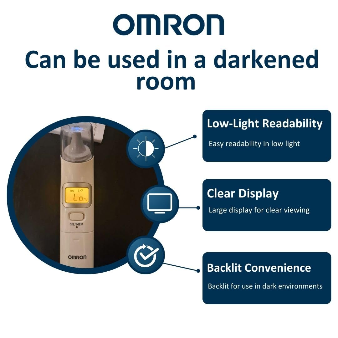 OMRON Gentle Temp 521, Termometro Digitale Auricolare