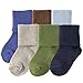Luvable Friends Unisex Baby Newborn and Baby Socks Set Blue 6-Pack, 6-12 Months