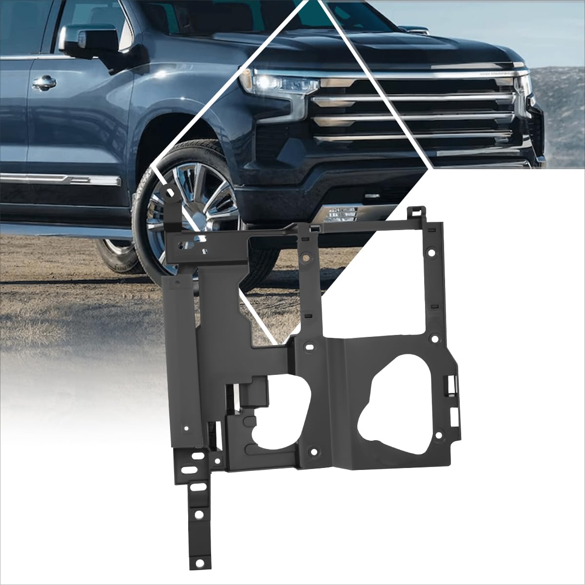 [Right/Passenger Side] Headlight Mount Bracket Compatible with 99-06 Chevy Silverado Suburban Tahoe/GMC Sierra Yukon XL