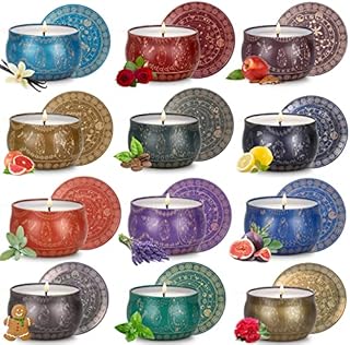 Scented Candles 12 Pack, Candles Gifts for Women, 2.5oz 240 Hours Candles Bulk for Home Scented,Soy Wax Candles for Mother's Day ,Birthday Gift, Anniversary, Party, Yoga