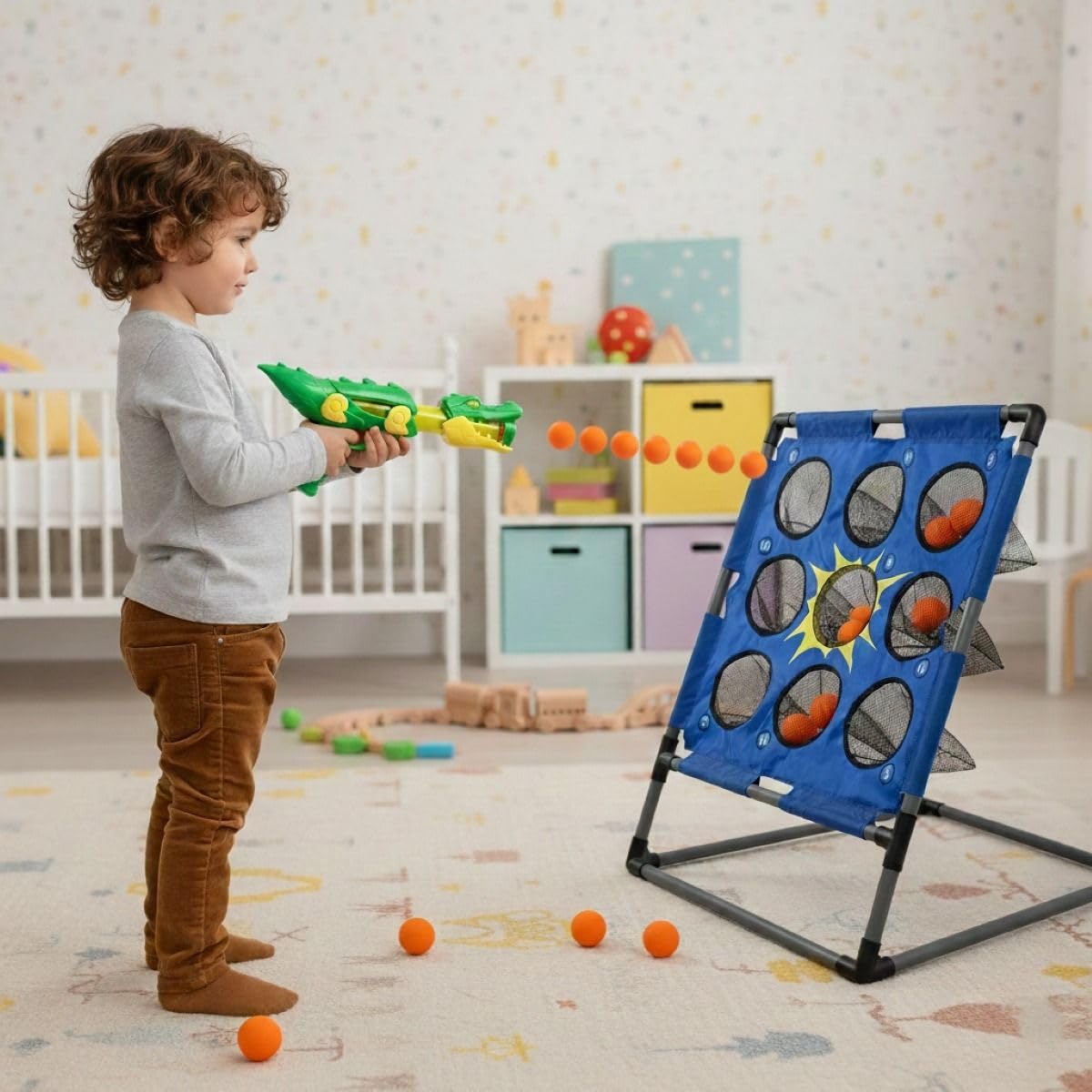 Bolimo Pro Wurfspiel für Kinder und Erwachsene, Ballspiel/Wurfspiel Indoor und Outdoor, Wurfspiel mit Zielscheibe für Garten, Park, Camping