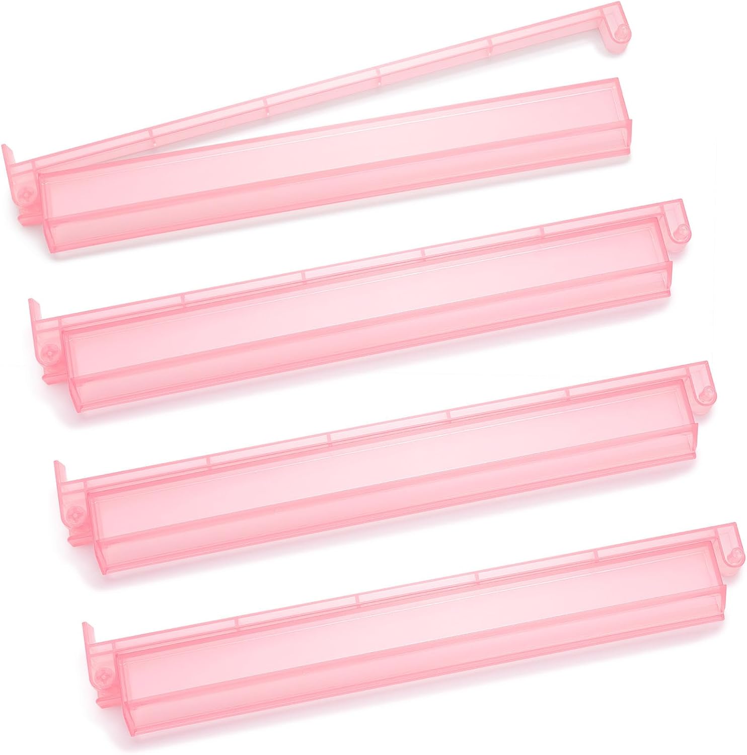 Mahjong Racks,4PCS Clear Acrylic Mahjong Racks with Pushers,American Mahjong Accessories Mahjong Gifts Pink