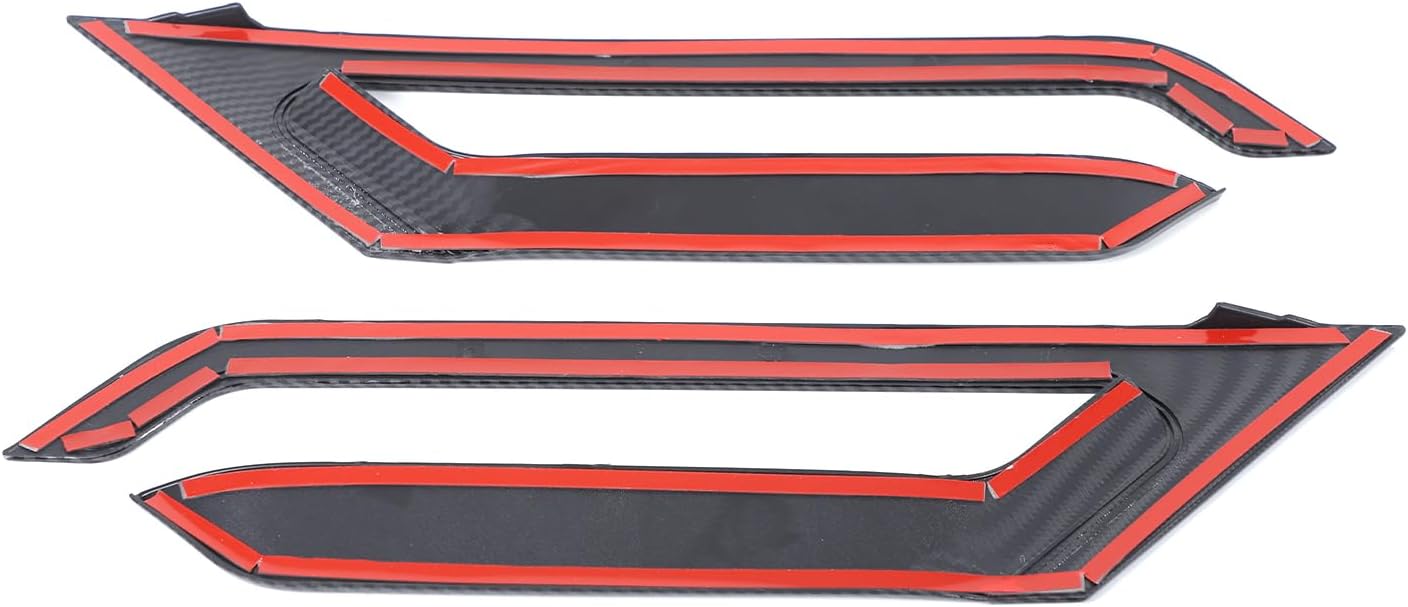 Car Side Wing Air Vent Hood Intake Fender Cover Trim Compatible with BMW X6 G06 2020-2025,ABS Car Front Side Fender Air Outlet Cover Exterior Accessories (Carbon Fiber Pattern)