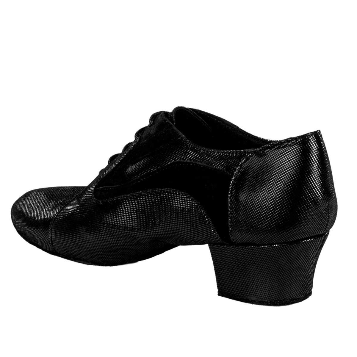 Rummos Damen Trainerschuhe R607 061-024 - Leder/Nubuck Schwarz - Medium (Normal) - 4,5 cm Cuban - Made in Portugal