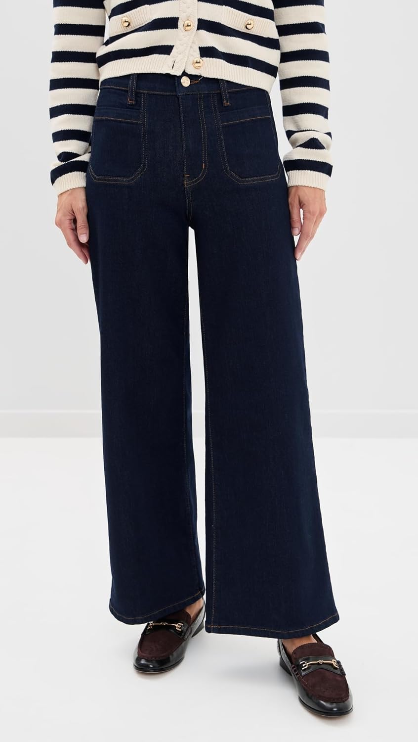 FRAME Women's Pixie Petite Le Slim Palazzo Modernist Pocket Jeans - Image 2