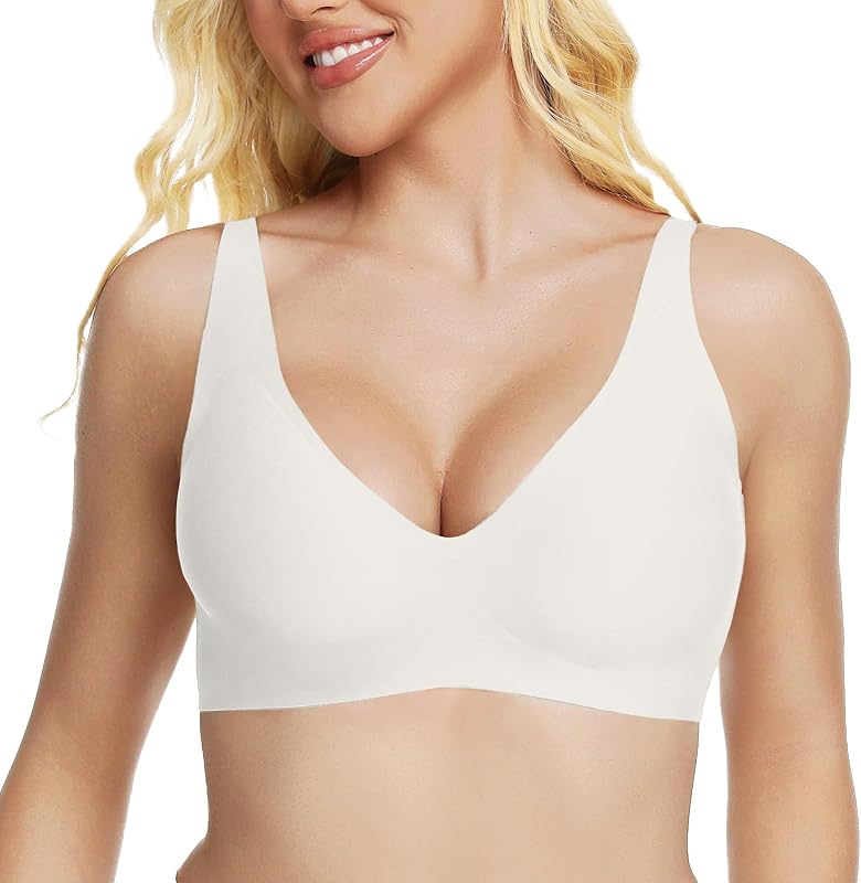 Jelly Bras for Seniors Seamless Wireless Plus Size Bralette Womens Full Coverage Push up Comfy Everyday Bra 2026