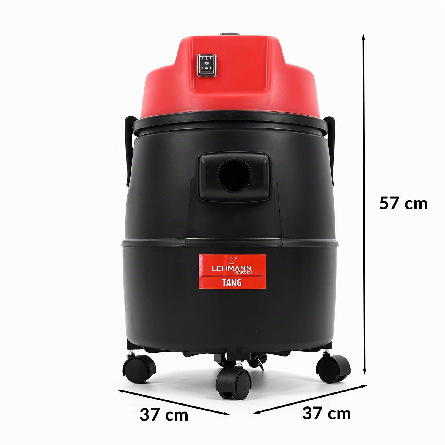 LEHMANN Aspirateur de Piscine 4-en-1 1400 W 30 L Sec Humide Soufflerie Noir Rouge