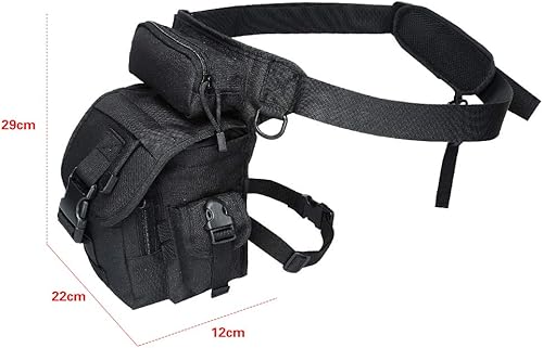 Miniatura 7 de ANTARCTICA - Bolsa táctica militar impermeable tipo B para cruzada en la parte superior de la pierna, bolsa de muslo para ciclismo al aire libre