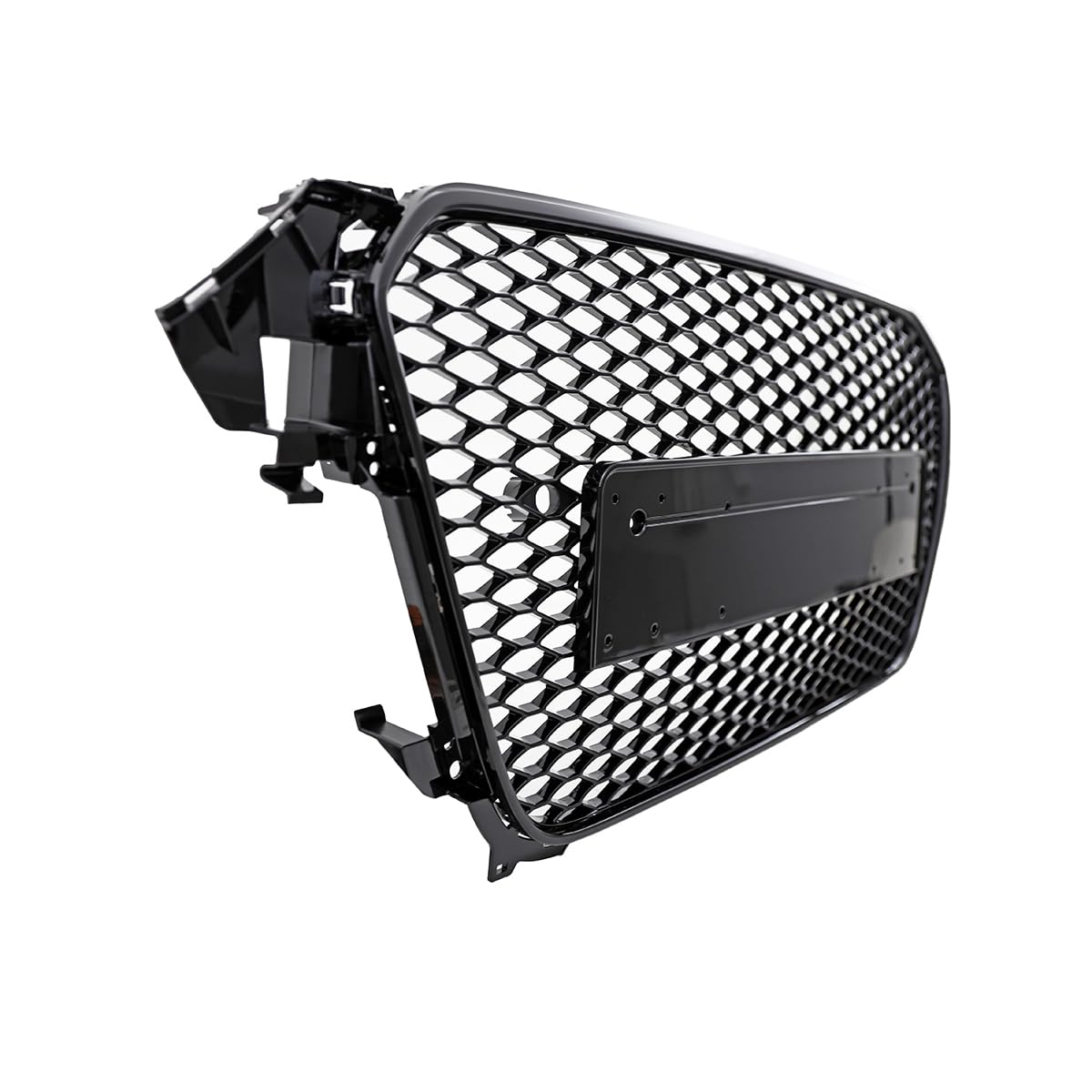 Rejilla Del Radiador Deportiva Negra Brillante Para Audi A4 B8 (2008-2012), Estilo Nido De Abeja, ABS