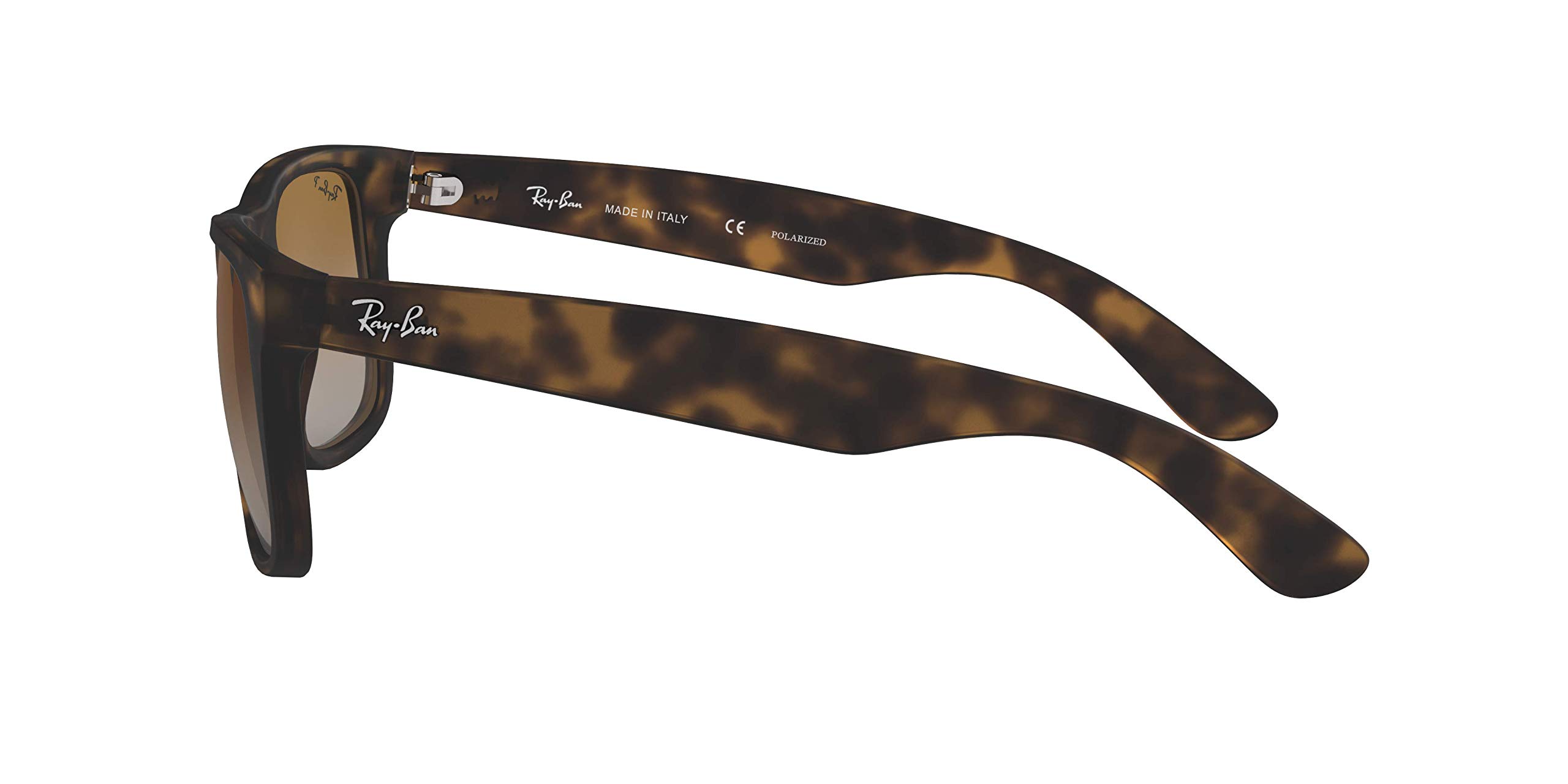 Ray-Ban Justin Rb4165 C55, Occhiali da sole Unisex Adulto, Rubber Light Havanna/Marrone gradiente, Einheitsgröße