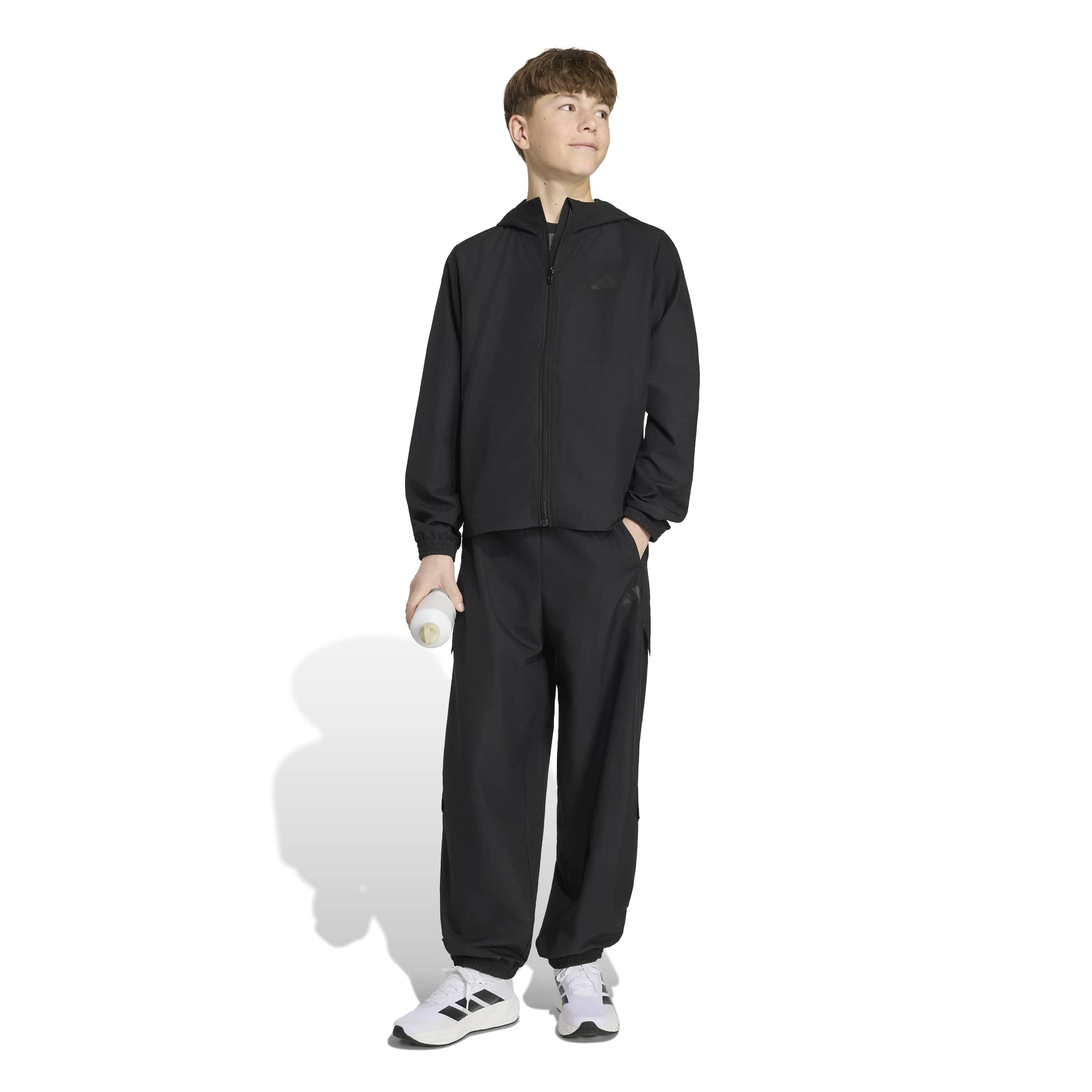 adidas Tuta da ginnastica unisex per bambini, in tessuto, per le stagioni (confezione da 1)