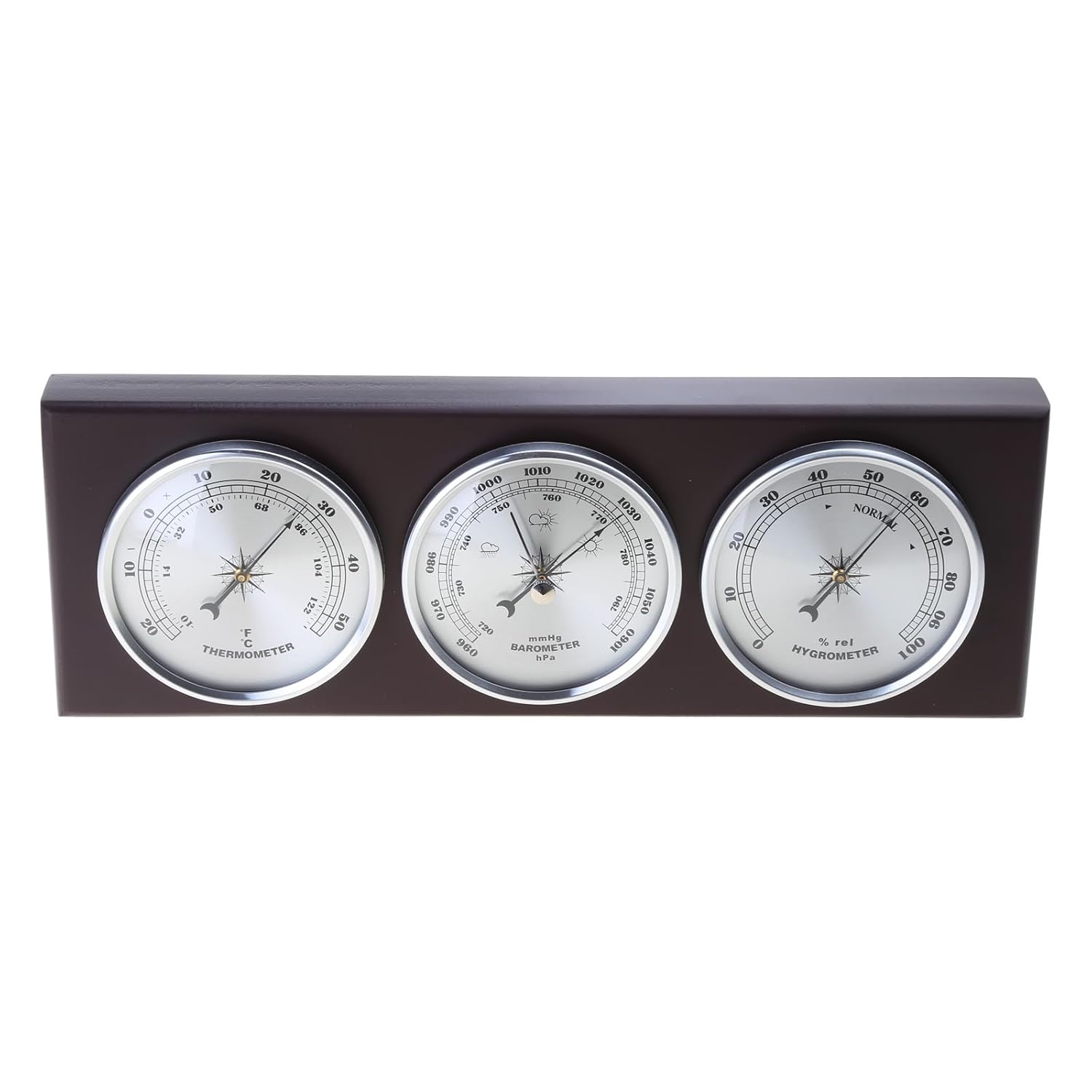Stylish Climate Gauge Professional Weather Meter Wall Mounted Meteorological Instrument for Pressure Temperature Room Temperature Control