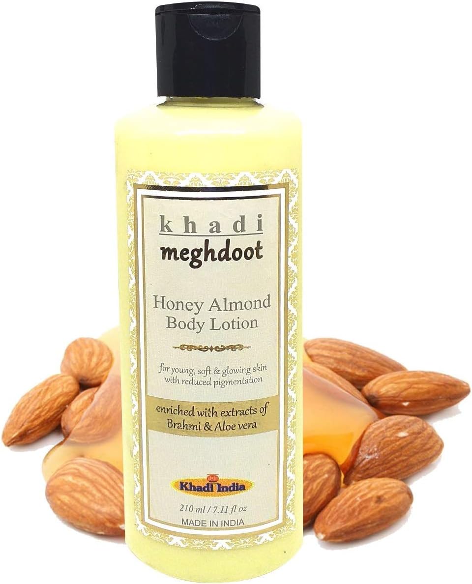 KHADI MEGHDOOT Honey Almond Body Lotion (210 ml)