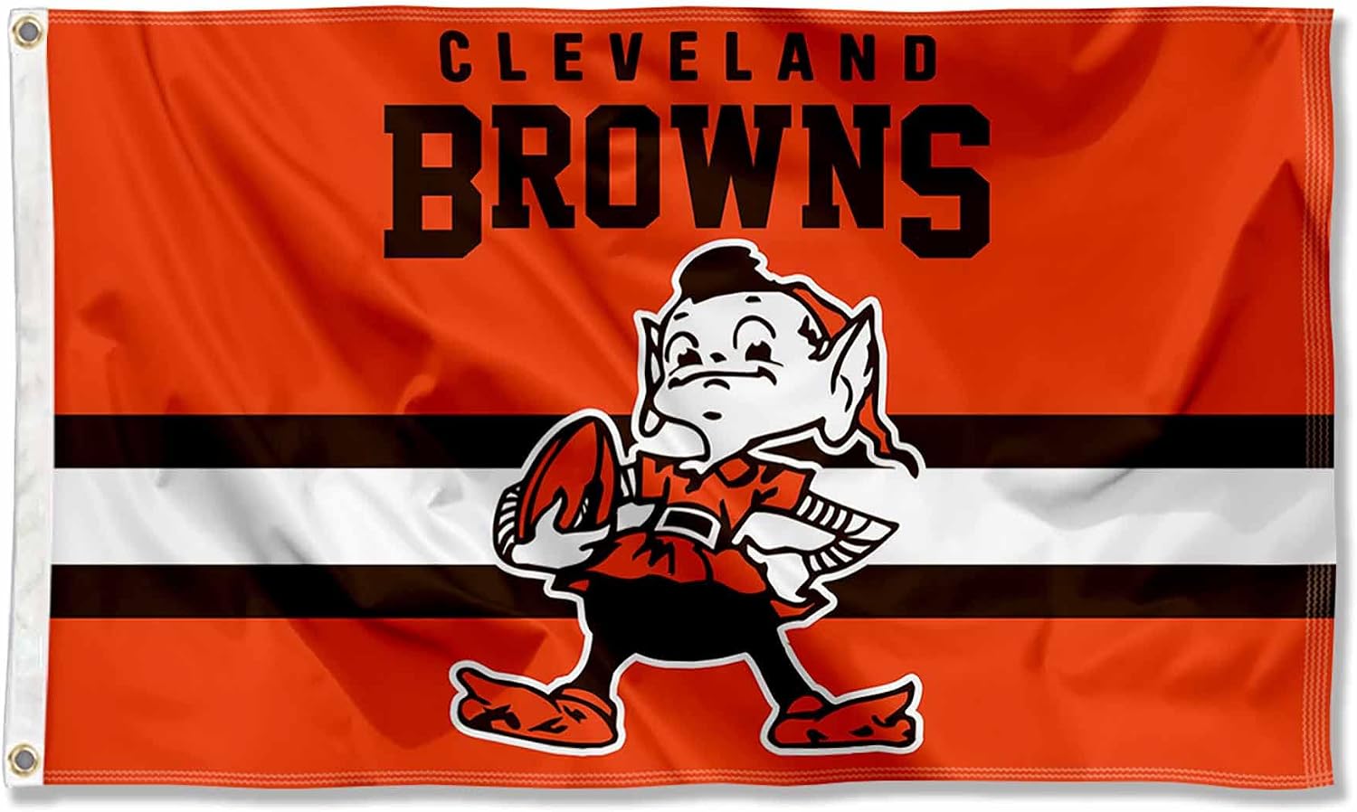 WinCraft Browns Throwback Vintage Retro 3x5 Banner Flag