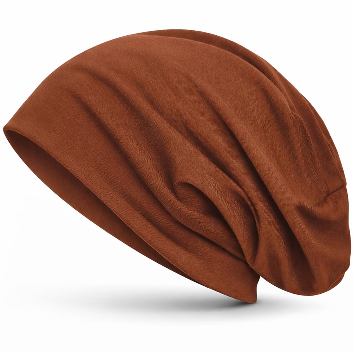style3 Slouch Beanie aus atmungsaktivem, feinem und leichten Jersey Unisex Mütze Haube Bini Einheitsgröße