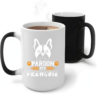 Pardon My Frenchie Gift Cute French Bulldog Design Perfect for Dog Lovers 11oz 15oz Color Changing Mug