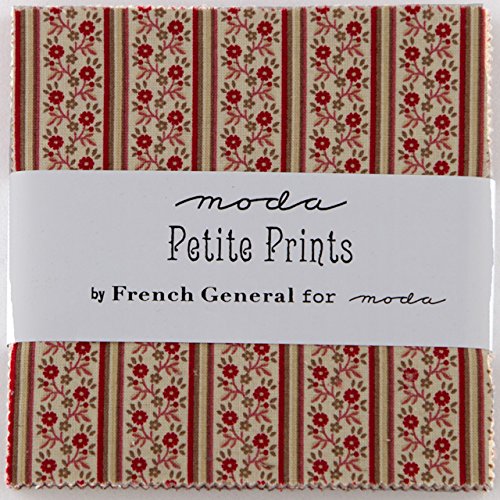 Petite Prints Moda Charm Pack By French General; 42 - 5