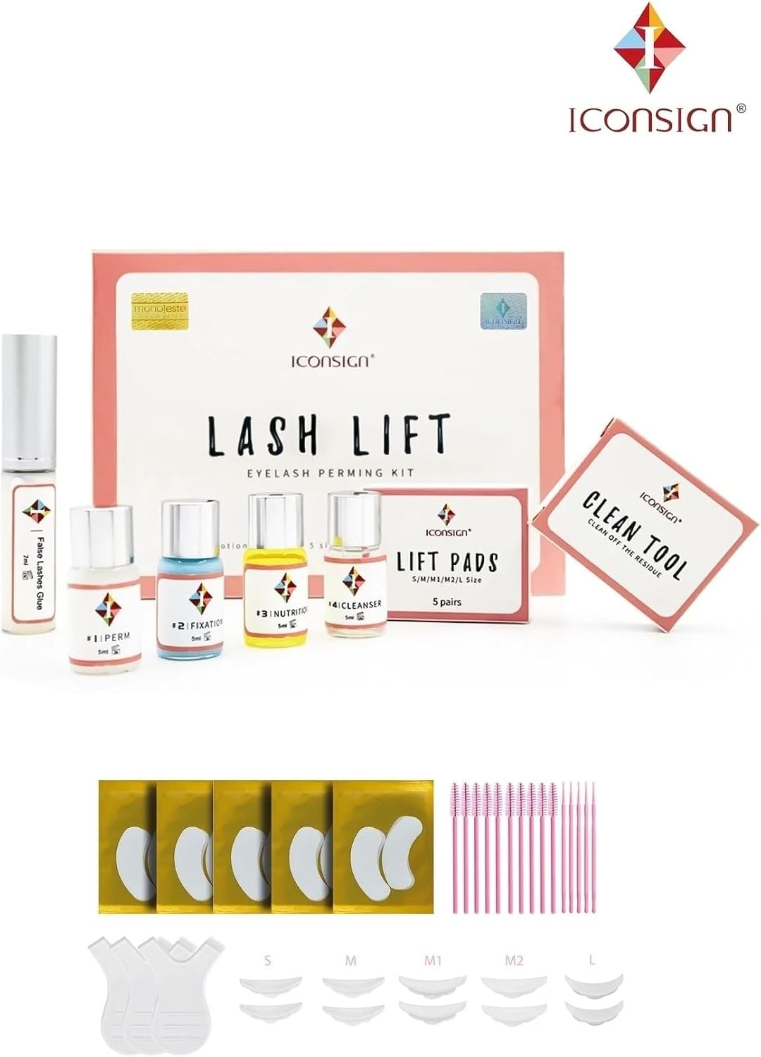 iconsign lash lift Lash Lift, Kirpik Perma seti, Kirpik Lifting Seti (Tam Set)