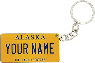 License Plate Keychain - Personalized - All States Multicolor