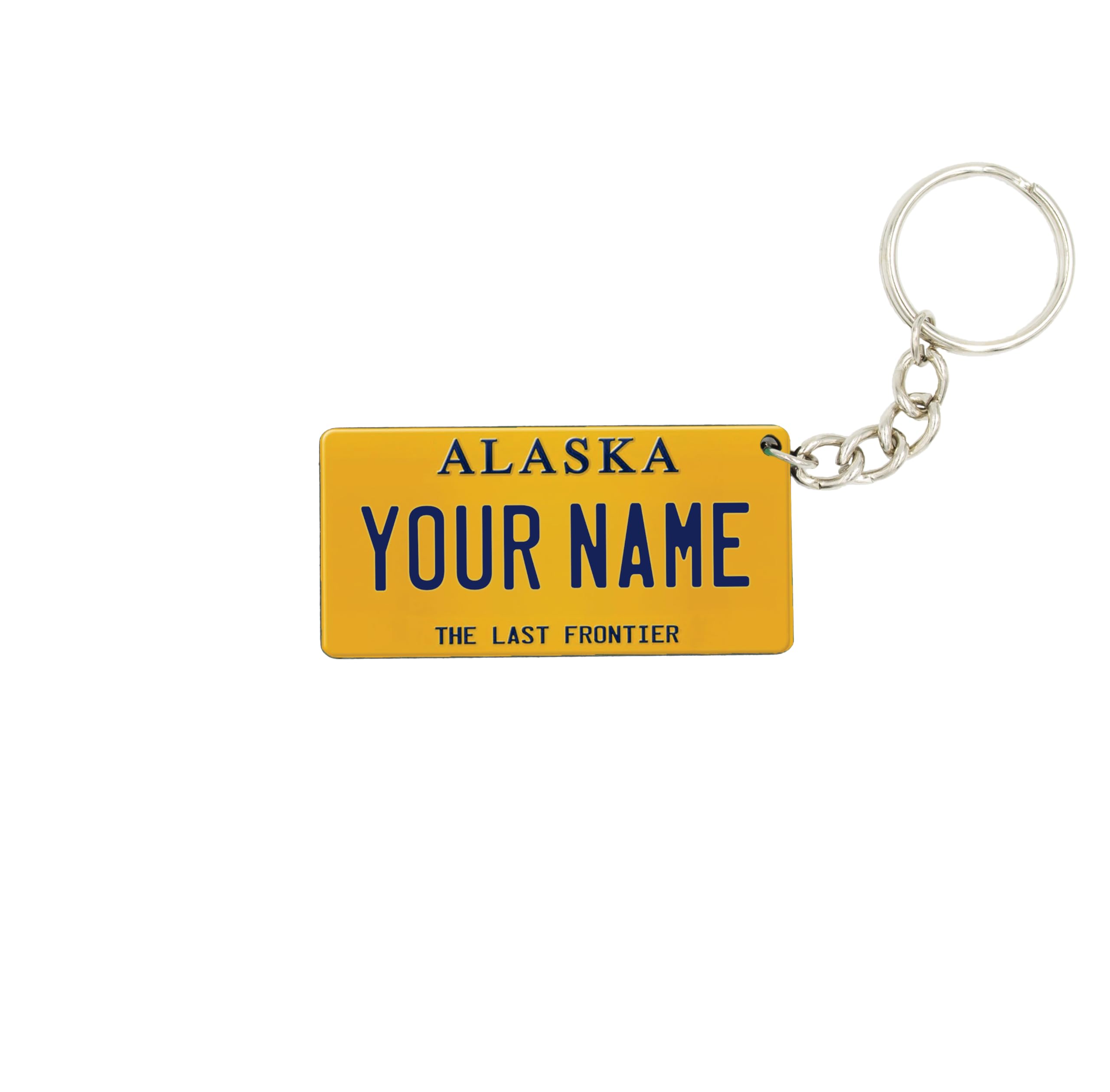 License Plate Keychain - Personalized - All States Multicolor