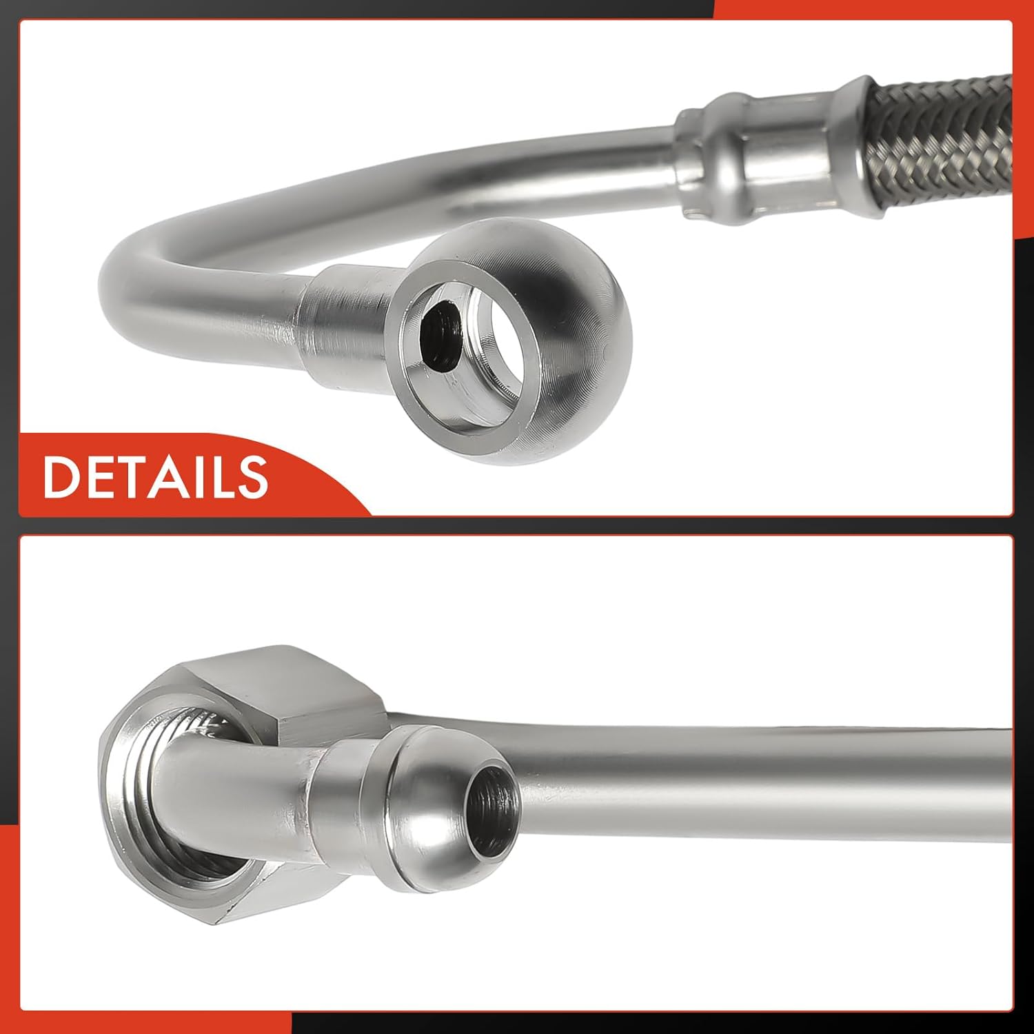 A-Premium Turbocharger Oil Supply Line Compatible with Chevrolet Silverado 1500 2500 3500, Suburban 1500 2500 & Cadillac Escalade & GMC Sierra 1500 2500 3500, 2005