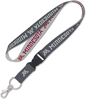 WinCraft Minnesota Gophers Lanyard with Detachable Buckle, 1" - Grey