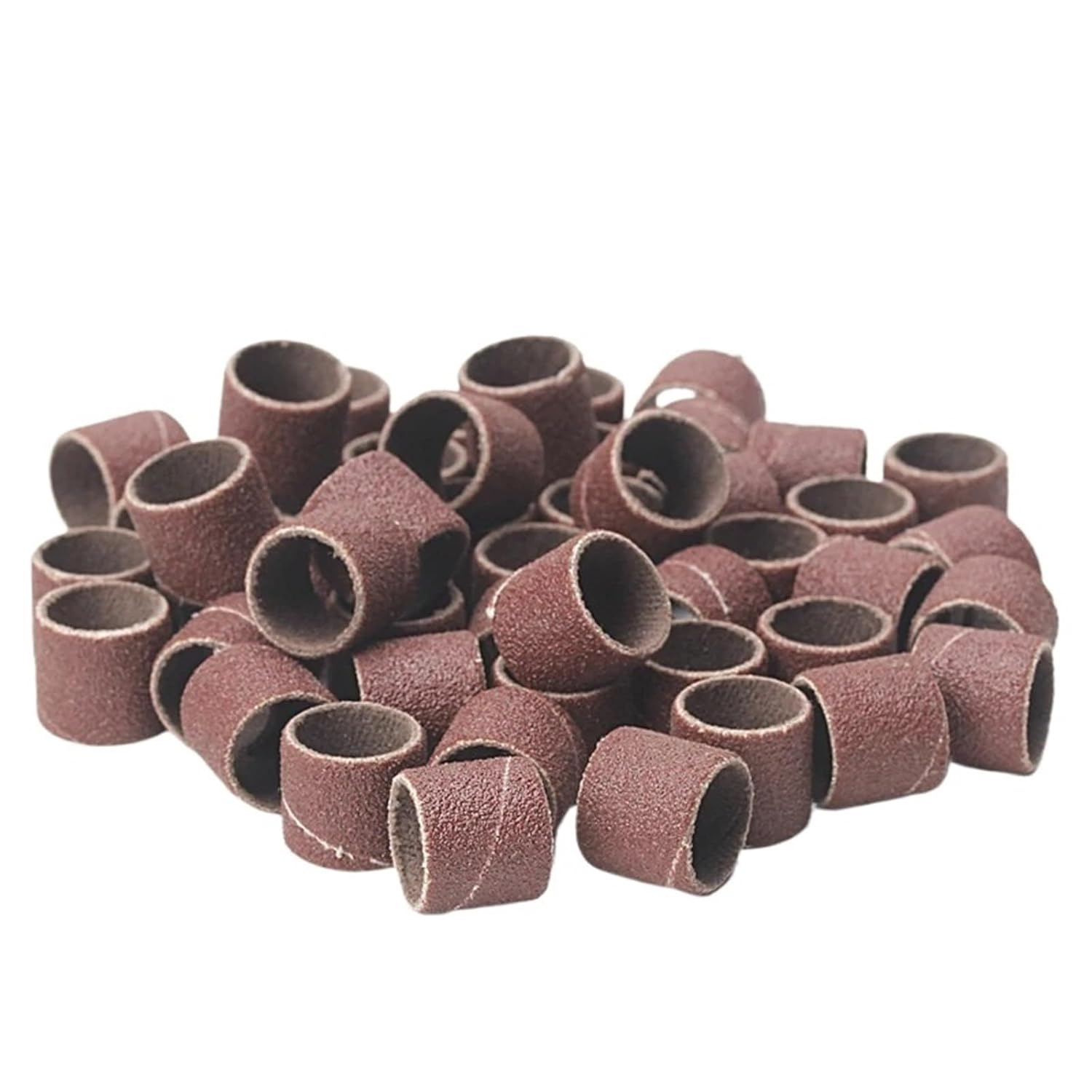 200Pcs Sanding Band Sleeves Drum Kit Sandpaper Rubber 4 Mandrels