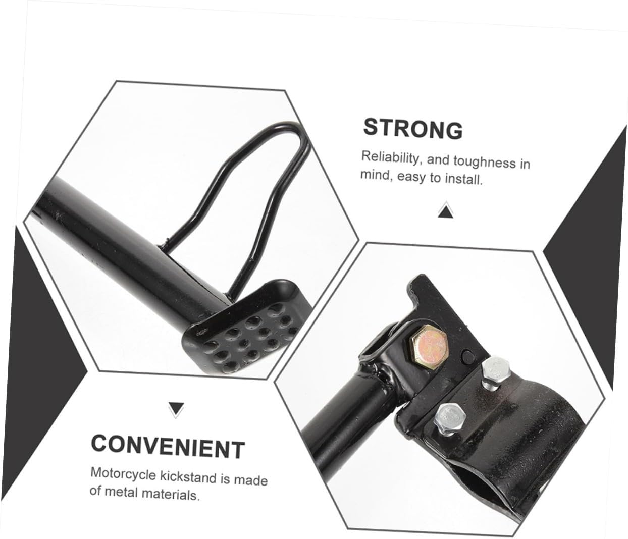 Motorcycle Kickstand Metal Side Stand for Electric Scooter Stability
