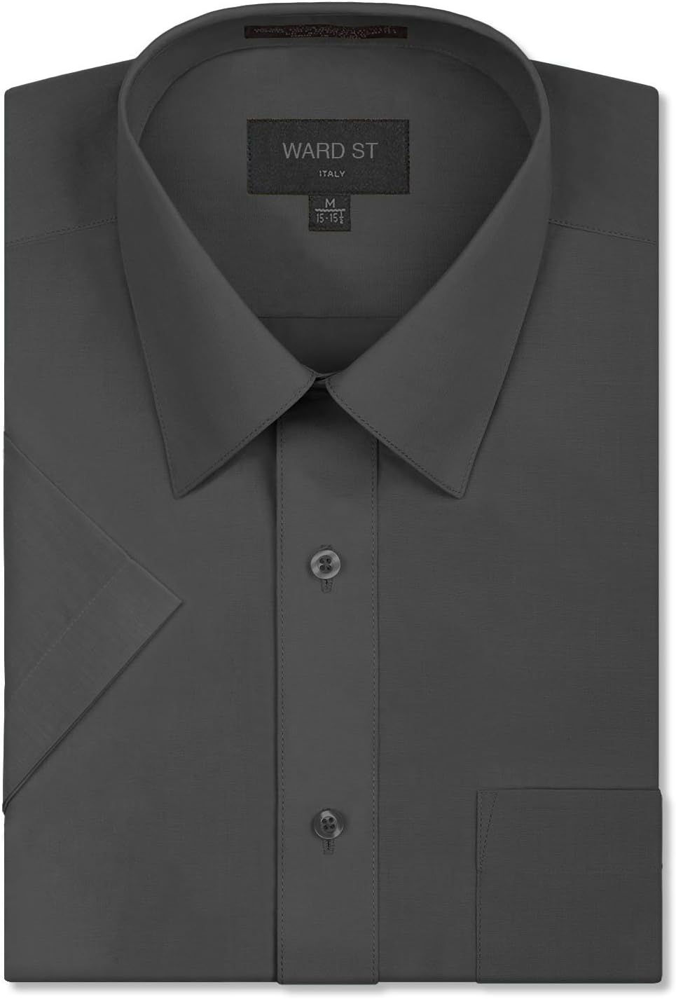 Ward St Men's Regular Fit Short Sleeve Dress Shirts