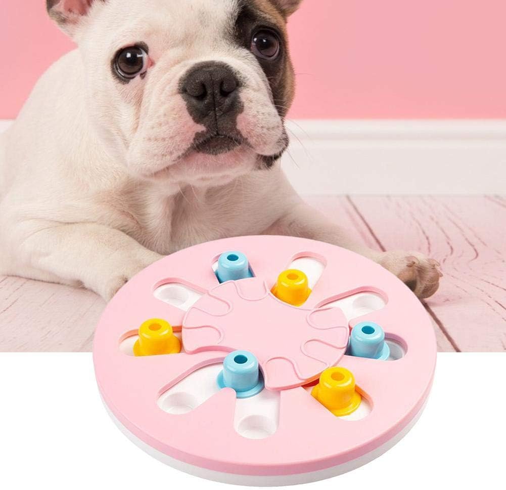 Educational Food Dispenser Training Pet Toy for Dog Cat (Light Pink)