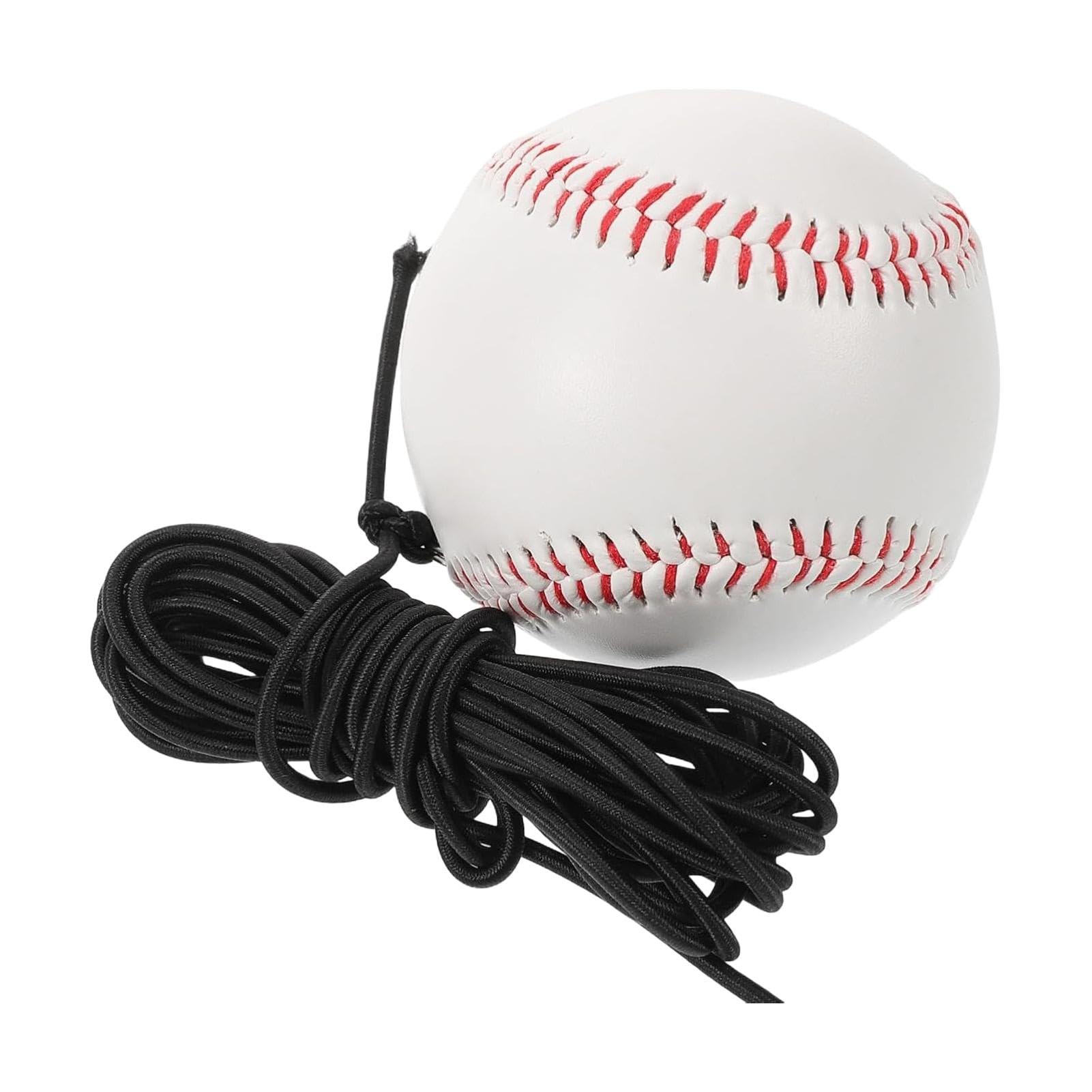 Baseball Hitting Trainer - Baseball Swing Strap Practice Ball | PVC Baseball Swing Strap, Baseball Tension Rope, Elastic String Rebound Bouncy Balls, Portable Softball Batting Aids for Hitters