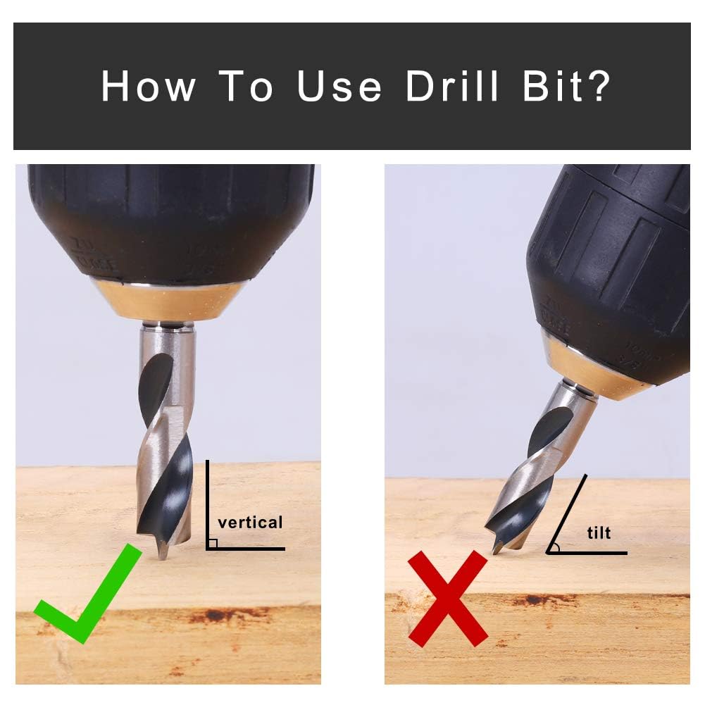 Brad Point Drill Bits Set - 6 Piece HSS Steel -7