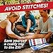 Clozex Emergency Laceration Closures - Repair Wounds Without Stitches, FSA HSA Eligible Skin Closure Device for 3 Individual Wounds Or Combine for Total Length of 4 1/4 Inches