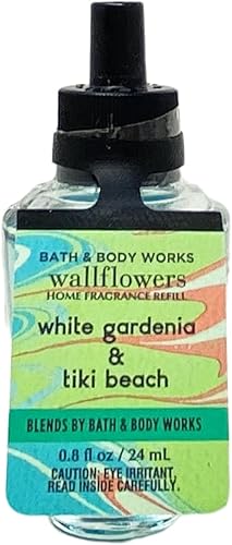 Miniatura 2 de Bath & Body Works Paquete de 2 repuestos de fragancia para el hogar Gardenia y Tiki Beach Wallflowers White con un jabón de muestra de Marbela