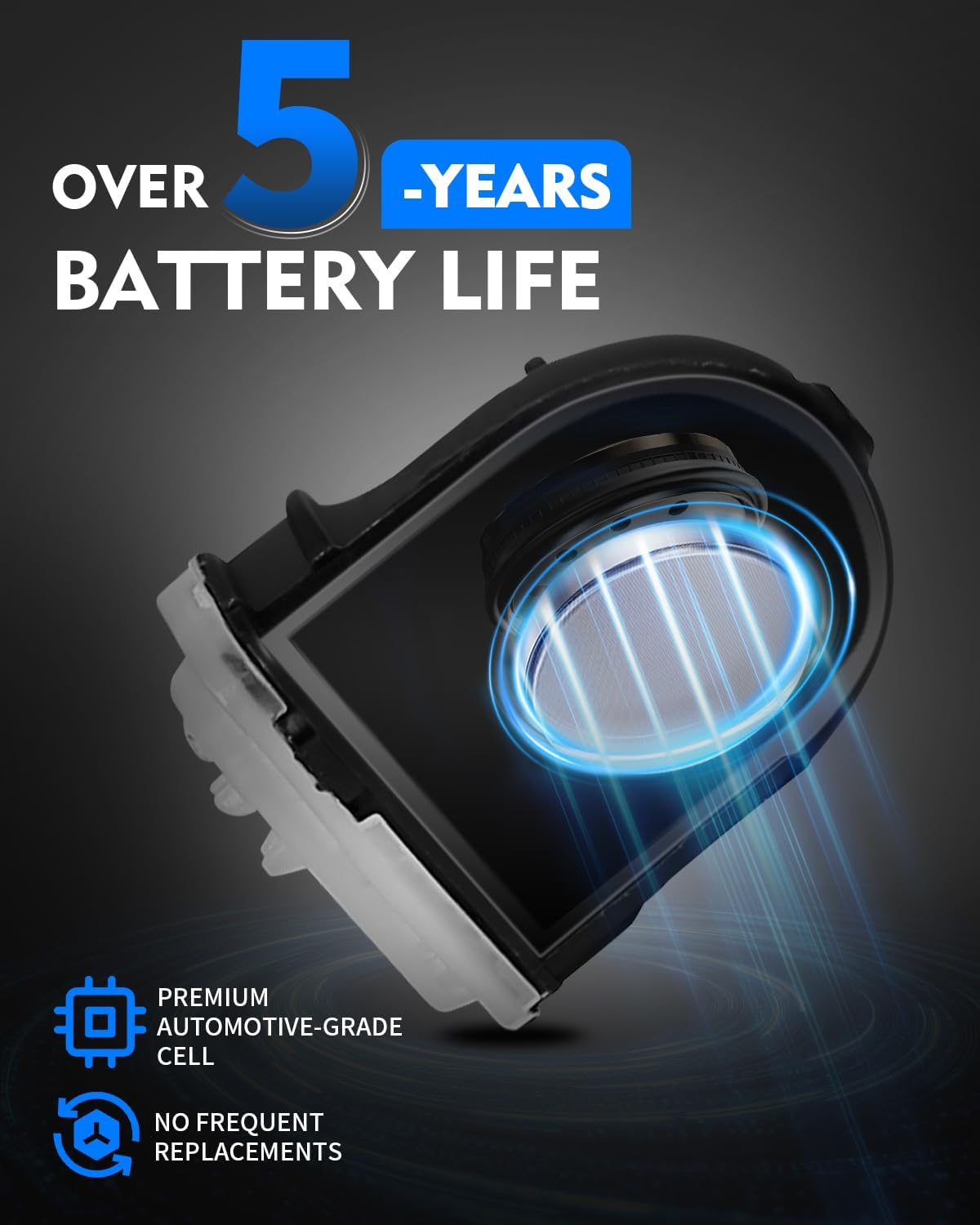 433MHz Pre-Programed TPMS Sensor Fit for:-Chevy 2021-2024 Tahoe Silverado Suburban Traverse, for:-GMC Sierra 1500 Yukon XL, for:-Cadillac Escalade CT5, OE# 13533166 (4 Pack)