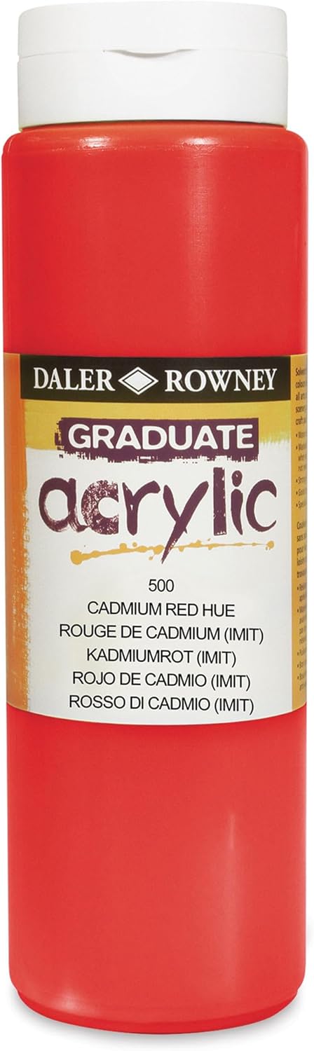 Grad Acrylic Red Cadmium 500ml