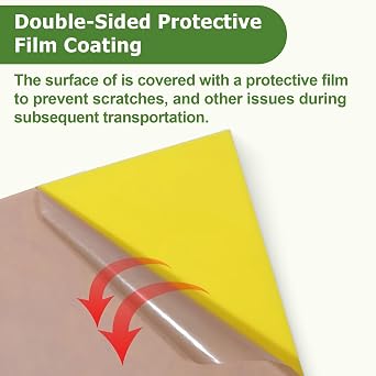 10 PCS Colored Acrylic Sheets, 200mm x 200mm Thick Plastic Sheet Acrylic Board for Laser Cutting Panel with Protective Paper for Crafts Diy Projects